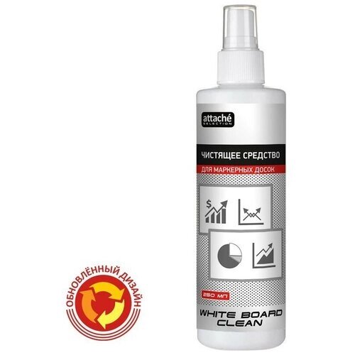 Спрей для чистки маркерных досок Attache Selection White Board Clean 250мл от компании М.Видео - фото 1
