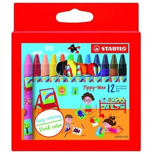 STABILO Yippy-wax Swano 12 штук разноцветный