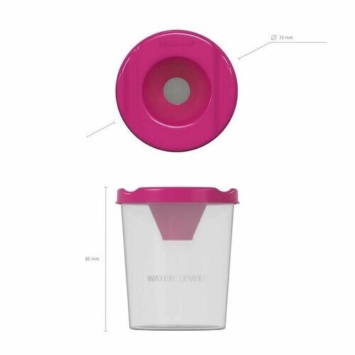 Стакан-непроливайка ErichKrause Neon Solid, 200 мл, розовый, 2 шт. от компании М.Видео - фото 1