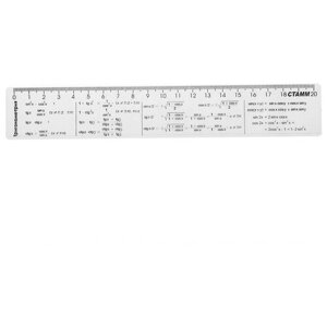 СТАММ Линейка справочная Тригонометрия 20 см (ЛС04), прозрачный