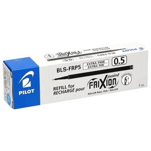 Стержень для гелевой ручки PILOT Frixion Point BLS-FRP-5 (L) стираемые чернила 0.5 мм, 111 мм синий 12 шт.