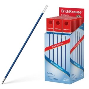 Стержень для шариковой ручки ErichKrause 46963 0.5мм 140мм синий 100 шт.
