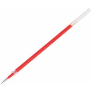 Стержень гелевый красный, 0.5 мм , внутренний d-2.4 мм, L-128 мм игольчатый пишущий узел пластик/металл