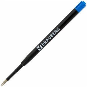 Стержень шариковый для ручки паркер для письма масляный Brauberg, Синий, тип Parker, 98 мм, пластиковый корпус, линия письма 0,5 мм, 170348