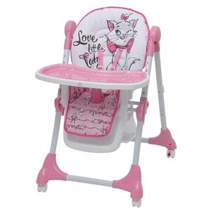 Стульчик для кормления Polini kids Disney baby 470 «Кошка Мари», цвет розовый 4244679