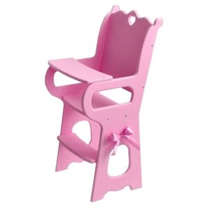Стульчик для кормления с мягким сиденьем коллекция diamond princess розовый, технок, 72119