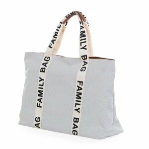 Сумка для мамы CHILDHOME FAMILY BAG, сумка для прогулок с ребенком, городская, для путешествий, подходит для ручной клади, светло-серый