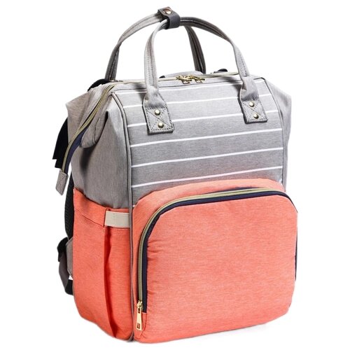 Сумка-рюкзак для хранения вещей малыша, цвет серый/черный 7547837 от компании М.Видео - фото 1