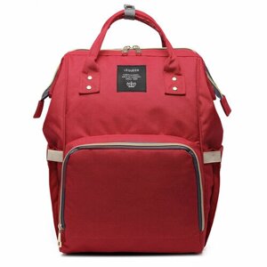Сумка-рюкзак для мамы Lequeen красный lequeenred