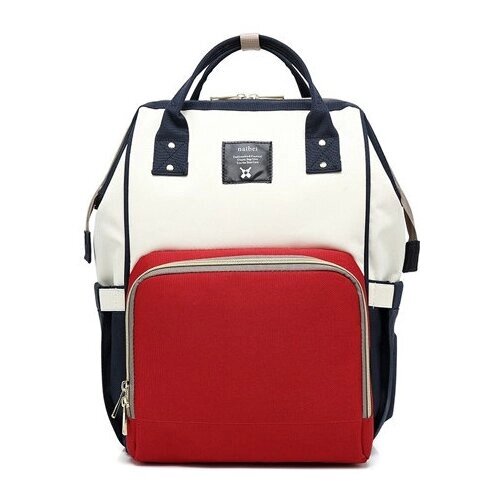 Сумка-рюкзак для мамы Mammy Bag (Цвет: синий-белый-красный) от компании М.Видео - фото 1