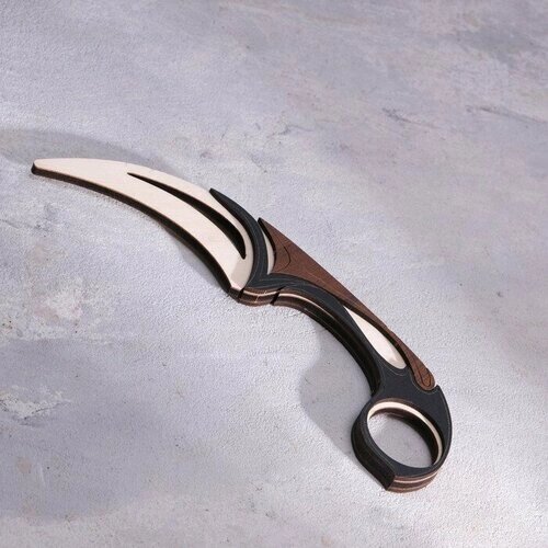 Сувенир деревянный "Нож Керамбит. Средневековье", коричневый от компании М.Видео - фото 1