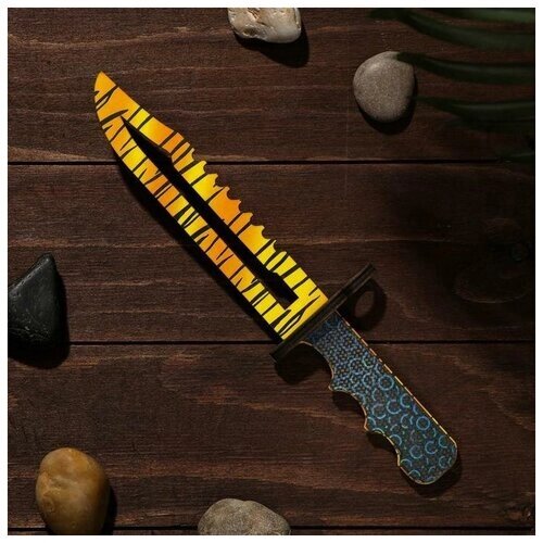 Сувенирное оружие из дерева «Штык нож», жёлтый леопард от компании М.Видео - фото 1
