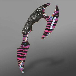 Сувенирное оружие нож-керамбит Тигр, с защитой пальцев, длина 22 см