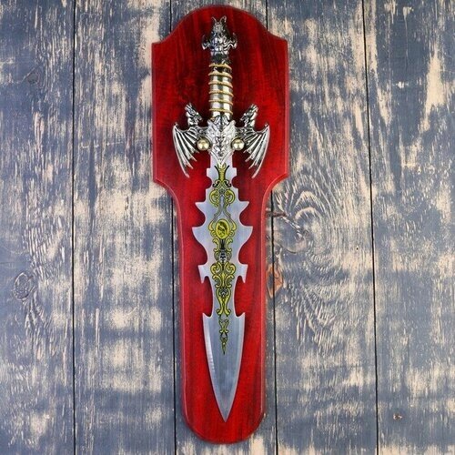 Сувенирный меч на планшете, цветное нанесение на лезвии, 52 см от компании М.Видео - фото 1