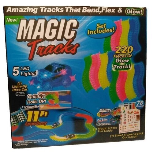 Светящийся гибкий трек MAGIC TRACKS 220 деталей от компании М.Видео - фото 1