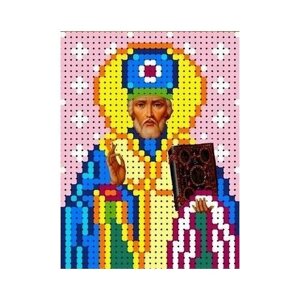 Святой Николай Чудотворец Рисунок на ткани 7х9 Каролинка ткби 6025