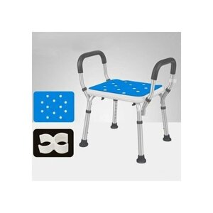 Табурет в ванну, для душевого поддона, сиденье для детей, беременных, пожилых людей и инвалидов, стульчик для купания SM-3106K (регулировка по высоте)