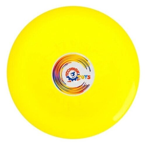 ТехноК Летающая тарелка, 24  24  2,5 см, цвет жёлтый + мел в подарок от компании М.Видео - фото 1