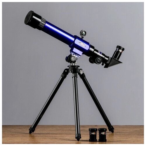 Телескоп настольный х20х30х40, синий от компании М.Видео - фото 1