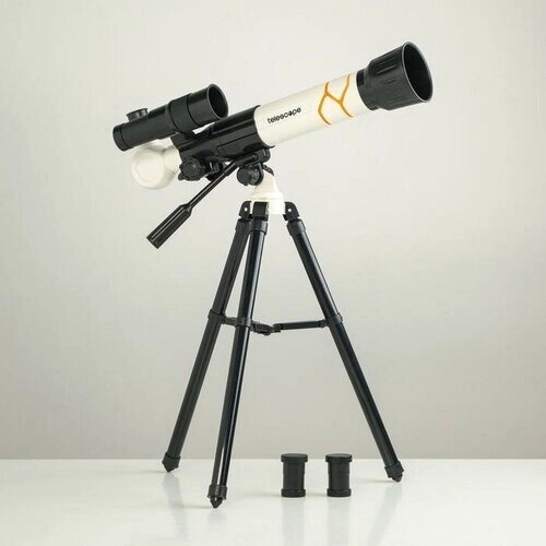 Телескоп "Юный астроном" кратность х40, белый от компании М.Видео - фото 1