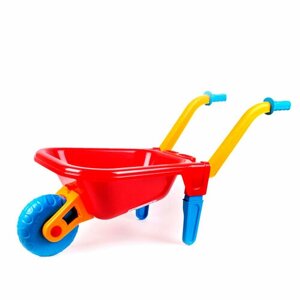 Тележка для песочницы красная технок / тачка детская садовая / игрушки для игр со снегом