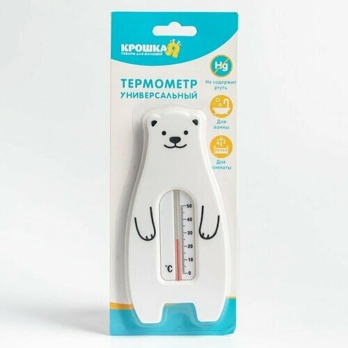 Термометр универсальный «Мишка», цвет белый (комплект из 6 шт) от компании М.Видео - фото 1
