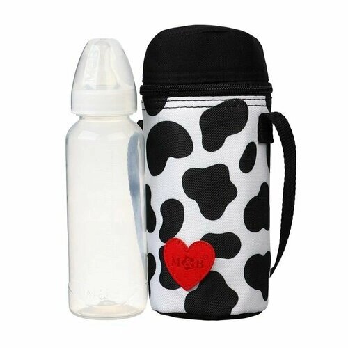 Термосумка для бутылочки Люблю молоко, форма тубус от компании М.Видео - фото 1