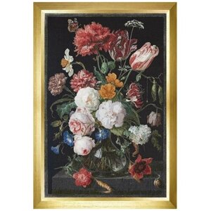 Thea Gouverneur Набор для вышивания Цветы в стеклянной вазе 72 х 49 см, 785.05