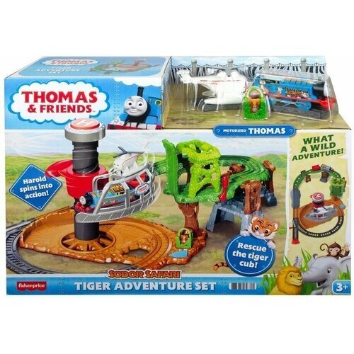 Thomas & Friends Игровой набор Томас и его друзья "Приключения тигренка: Томас и Гарольд спешат на помощь" / GXH06 от компании М.Видео - фото 1