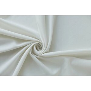Ткань белая костюмная шерсть с эластаном