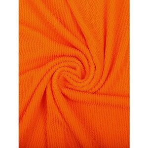 Ткань Бифлекс жатка TBY, 490г/м²92% полиэстер, 8% спандекс, ширина 80см, цвет 13 ярко-оранжевый, уп. 3м
