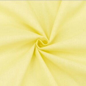 Ткань бязь гладкокрашенная светло-желтая 140 гр ГОСТ. Готовый отрез 5*1,5 м