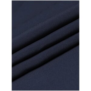 Ткань для одежды синяя подкладочная MDC FABRICS PSP520\navy однотонная, для шитья. 97% Полиэстер, стрейч. Отрез 1 метр