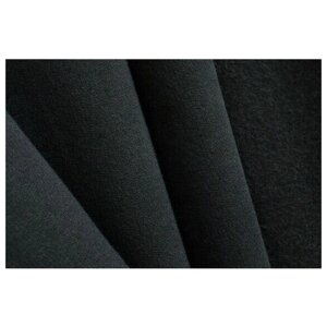 Ткань для шитья, Флис односторонний 180гр/м2, черный, 1х1,5м