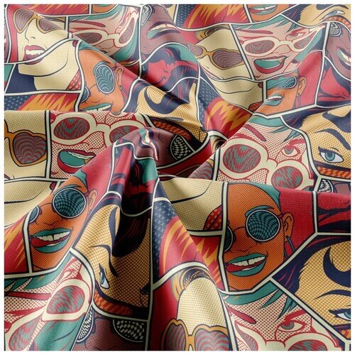 Ткань для шитья на отрез шелк Армани от компании М.Видео - фото 1
