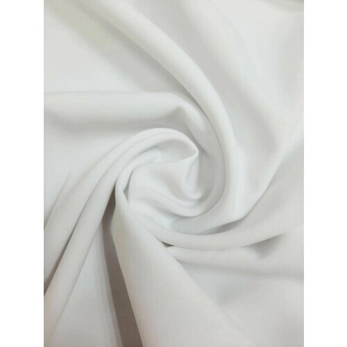 Ткань Габардин (100%полиэстер), цвет Белый, ширина 1,5м от компании М.Видео - фото 1