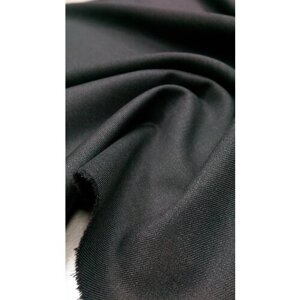 Ткань Габардин чёрного цвета Италия