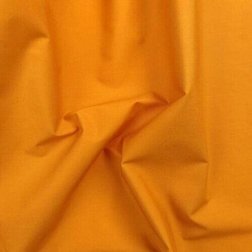 Ткань хлопок рубашечный (оранжевый) 100 хлопок италия 50 cm*152 cm от компании М.Видео - фото 1
