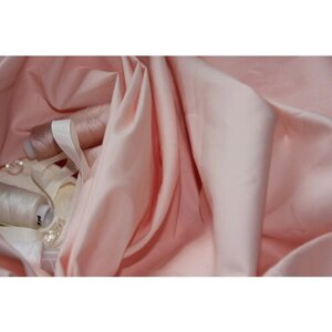 Ткань хлопок, рубашечный, плательный нежно розовый 1м
