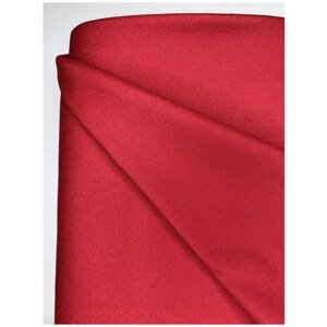Ткань костюмная bibliotex плотная красного цвета. Шерсть 100%Италия. 0,5 м (ширина 155 см)