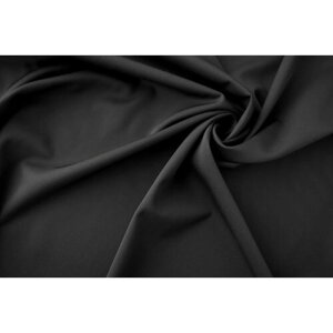 Ткань костюмная черная шерсть