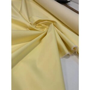 Ткань костюмная однотонная, цвет светло-желтый, цена за 2 метра погонных.