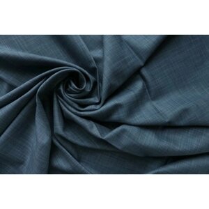 Ткань костюмная шерсть серо-голубой меланж