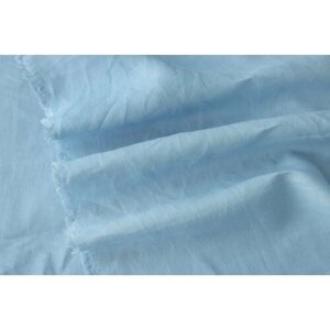 Ткань костюмно-плательный голубой лен