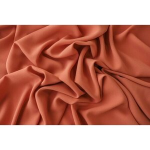 Ткань креповый шелк персикового цвета