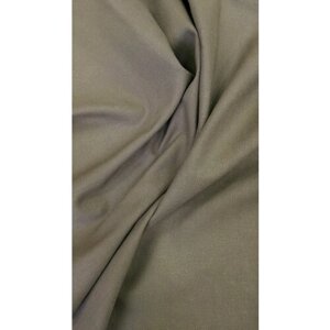 Ткань Лён плательно-костюмный цвета хаки Италия