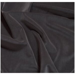 Ткань мебельная велюр Manhattan 100/140 см, цвет темно-серый