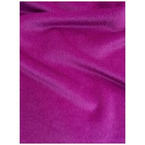 Ткань Пальтовая Альпака ярко-розового цвета Италия