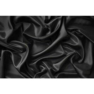 Ткань подклад из вискозы черного цвета
