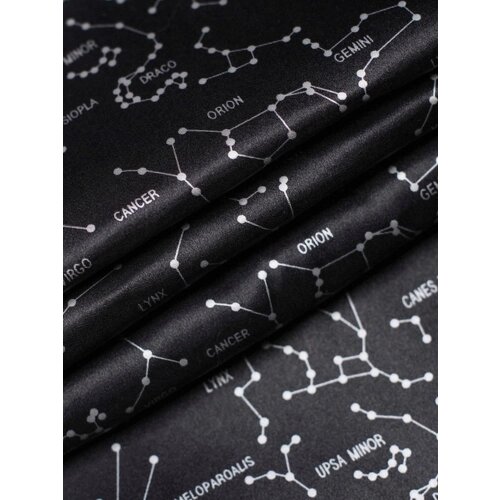 Ткань подкладочная, чёрная MDC FABRICS PC3/5. Полиэстер 100%, для шитья, для верхней одежды. Отрез 1 метр от компании М.Видео - фото 1